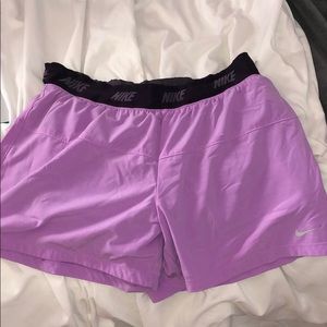 Girls purple Nike shorts in great condition